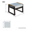 Chaise de patio avec coussin et repose-pieds Gisan (ensemble de 2)-755028307