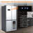 4 Door French Door Refrigerator, 21 Cu.Ft Counter Depth Stainless Steel Refrigerators, Multifunctional Fridges with Freezer, Refresh, and Wine Cooler for Kitchen, Bedroom, Office, Dorm