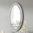 Amla 35" Oval Wall Mirror with Crushed Diamond Inlay