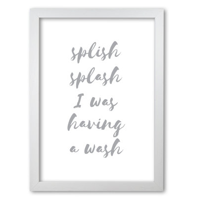 Splish Splash Grey - Print