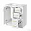 Ensemble de meuble-lavabo de 30 po avec lavabo en céramique pour la salle de bain-112498687