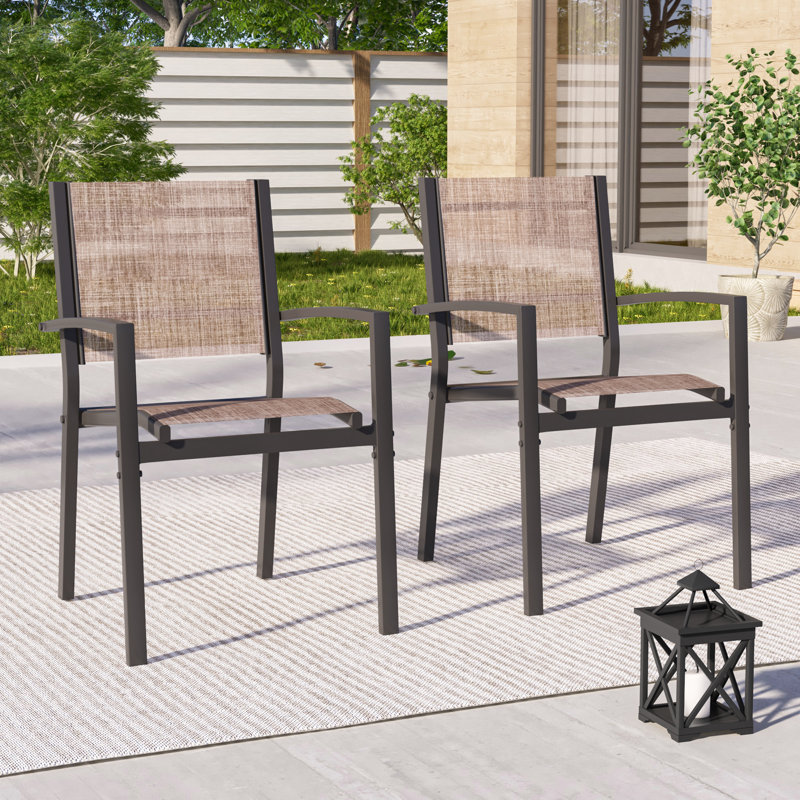 Chaise de patio (ensemble de 2), Taupe