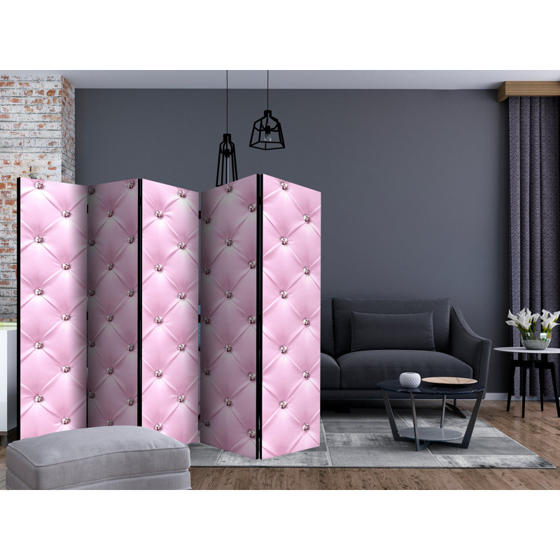 Barkev 172cm H Solid Wood Folding Room Divider, 5