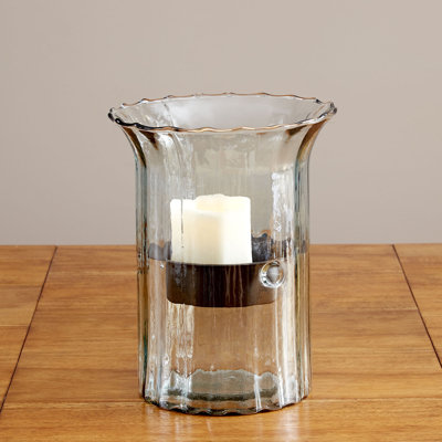 Willia Glass Hurricane Candle Holder