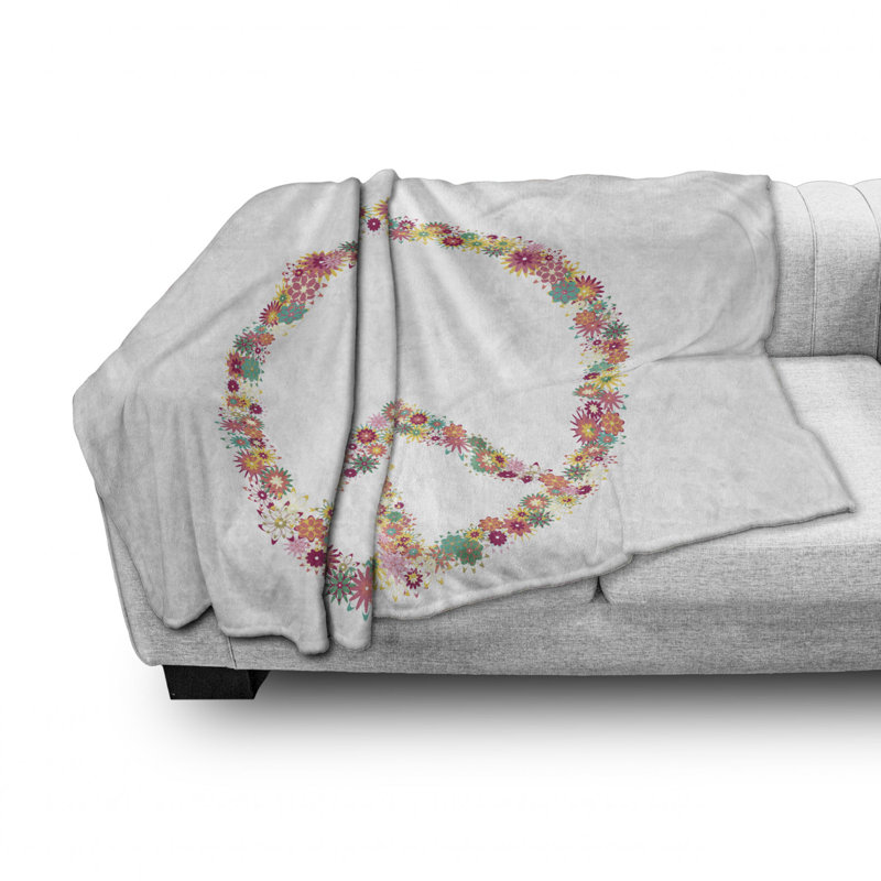 Hand Woven Throw Blanket, 50" W x 70" L