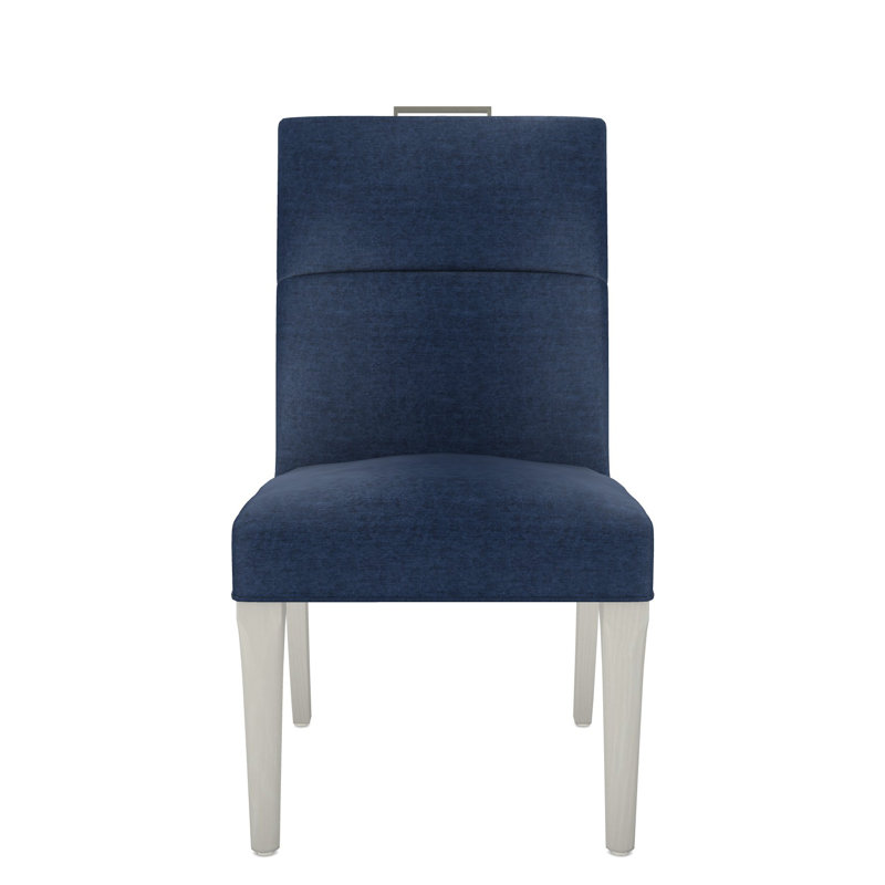 Thom Filicia Home Fabric Tight Back Side Chair, Wrenn, Nadia Eclipse