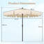271cm Beach Parasol-334064677