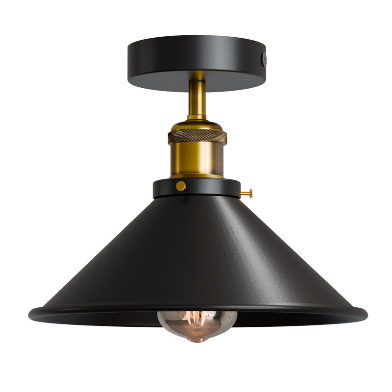 Semi Flush Mount, Black
