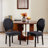 Fiquett Linen Upholstered Solid Wood King Louis Back Side Chairs-1535325511-1536458084