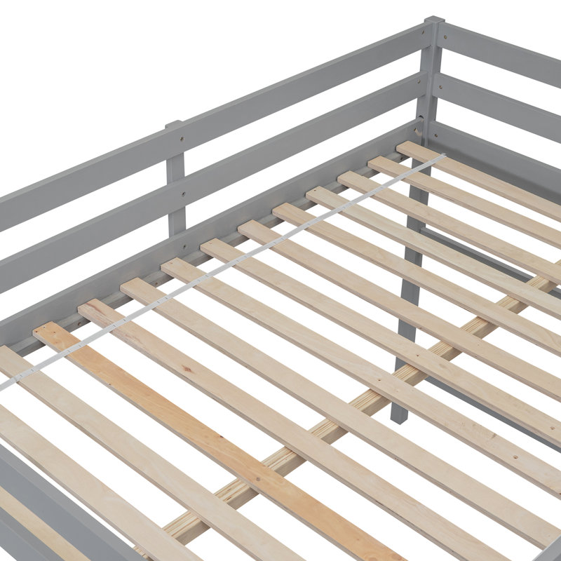 Lit mezzanine pour enfants Stephine, Complète, gris