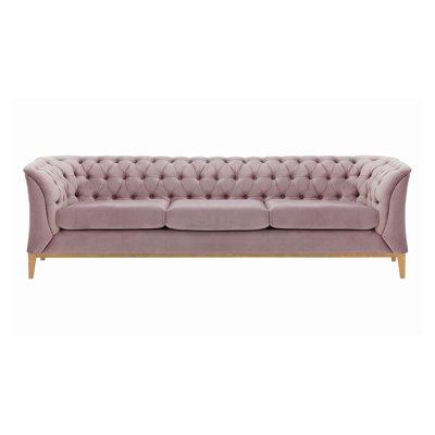 Burnham Velvet 3 Seater Sofa
