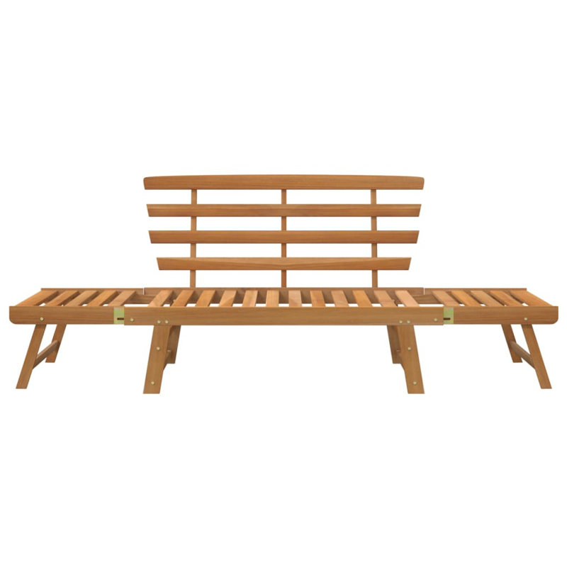 Tonasket Solid Wood Acacia Outdoor Bench