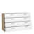 Oak Structure/White High Gloss