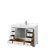 Deborah 48 " W Freestanding Standard Single Vanity Bathroom Vanity With Marble Top-98260258-51712353-80218490