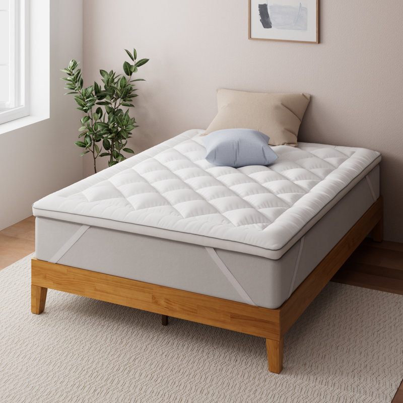 Dennett Fabric Mattress Topper, Double (4'6)