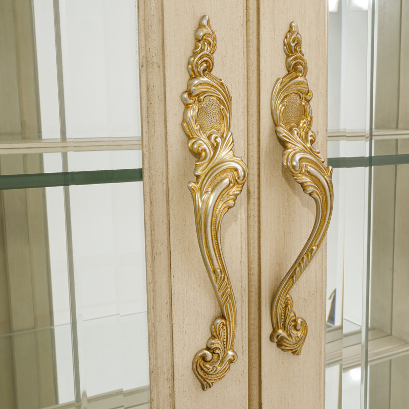 Lighted China Cabinet, Champagne