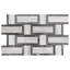 Stately Tre Basketweave 9.5" x 14" Porcelain Marble Look Wall & Floor Tile-72531507