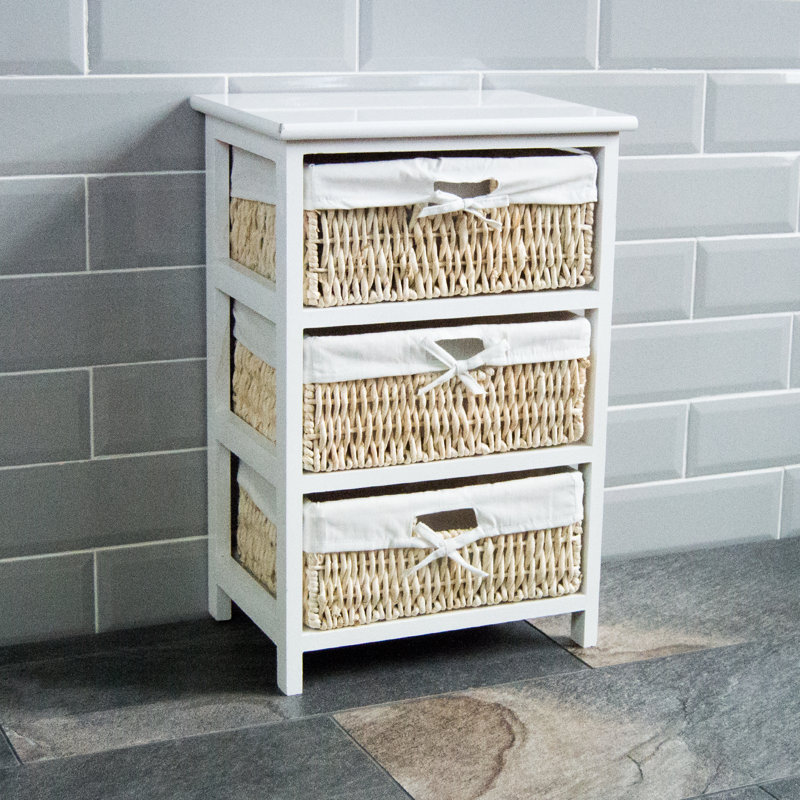 Maize 3 Drawer 38cm W Solid Wood Chest