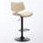 Bar Stools Adjustable Counter Height Black Leather Upholstered 360°Swivel Bar Chairs