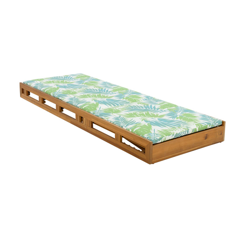 Chaise de patio réglable en bois d'acacia pour une détente en plein air