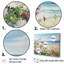 Zinnias On The Beach - Ensemble de décoration murale Zinnias-107741891-107741889