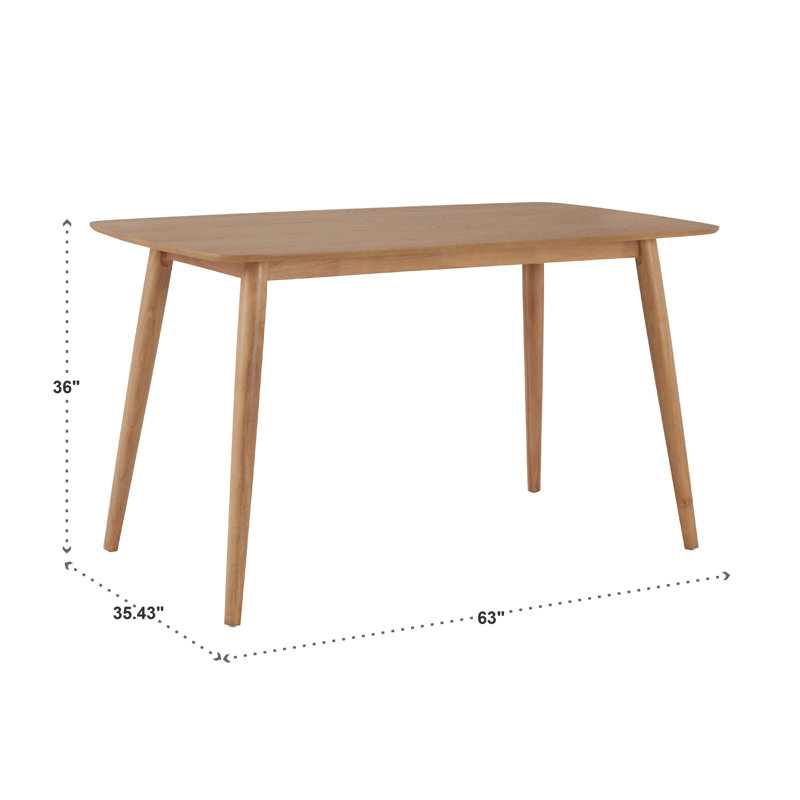 Medora Counter Height 63" Dining Table, Oak