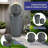 Velistra Tall Striped Concrete Column Fountain With LED Light