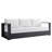 Modway Tahoe Outdoor Aluminum 4-piece Conversation Set with Coffee Table-67492251-67492253