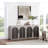 Wood Four Door Credenza