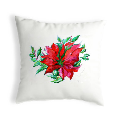 Coussin intérieur/extérieur Poinsettia