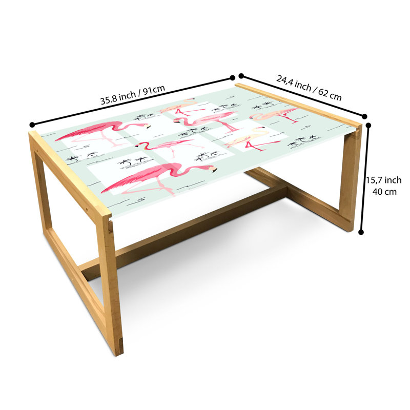 Infeld Sled Coffee Table, 40cm H x 91cm W x 62cm D