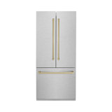 ZLINE 36" 19.6 cu. ft. Built-In 3-Door French Door Refrigerator with Internal Water and Ice Dispenser