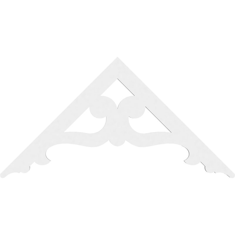 Brontes Architectural Grade PVC Gable, 24" H x 48" W x 1" D, 12/12