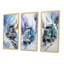 «Turquoise Semi Truck Arctic Hauler», 3 pièces sur toile-1607293442-1607293440