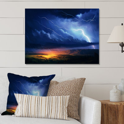 Dramatic Thunderstorms I - impression sans cadre sur métal
