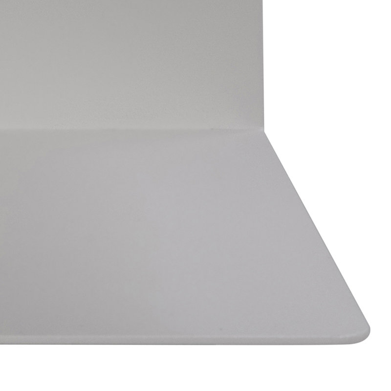 Syrai Steel Floating Shelf, White