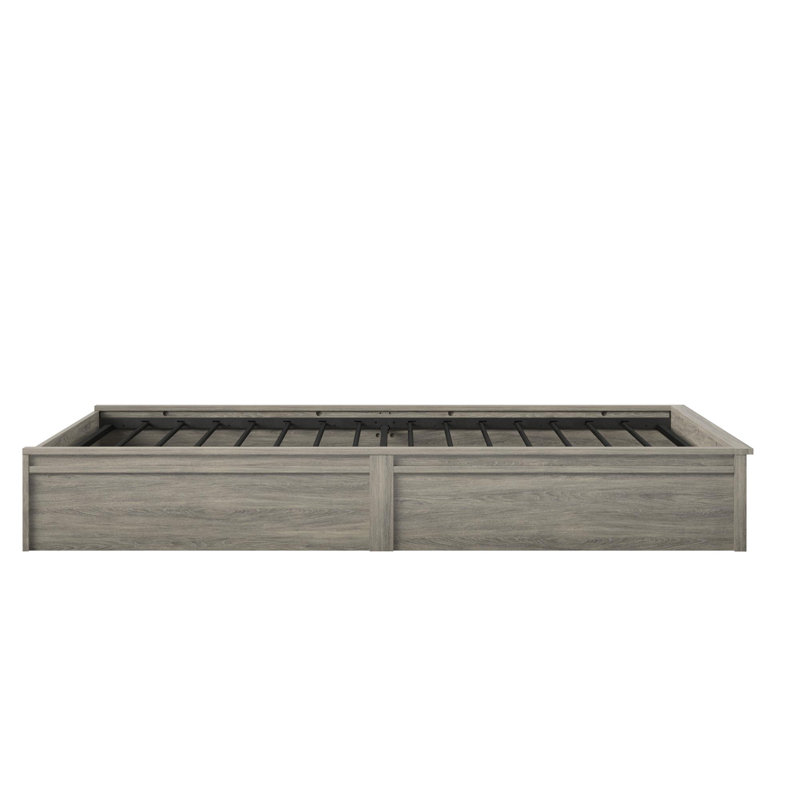 Cadre de lit plateforme Rolling Ridge, Gris