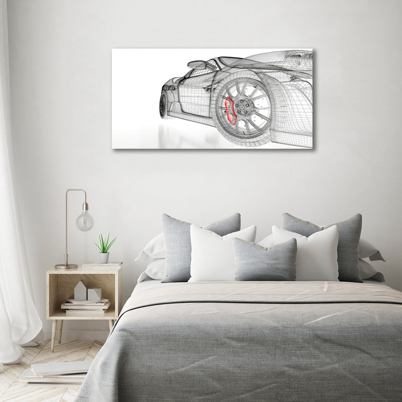 Car Grid - Wrapped Canvas Art Prints