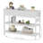 3-Tier Console Table With Charging Station & 3 Fabric Drawers,43.3'' Entryway Table With Storage Drawers And Open Shelves, Narrow Sofa Table With USB Ports And Outlets, Adjustable Feet, And Modern Design For Hallways, Living Rooms, And Small Spaces-1022265188