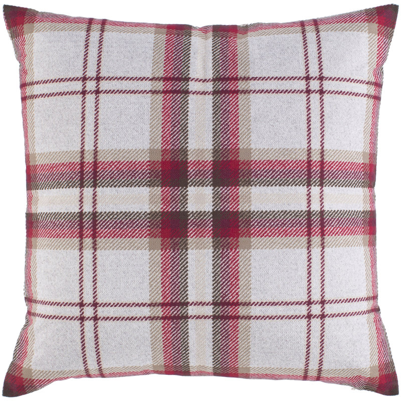 Coussin décoratif écossais , 18 po x 18 po, Rembourrage du duvet