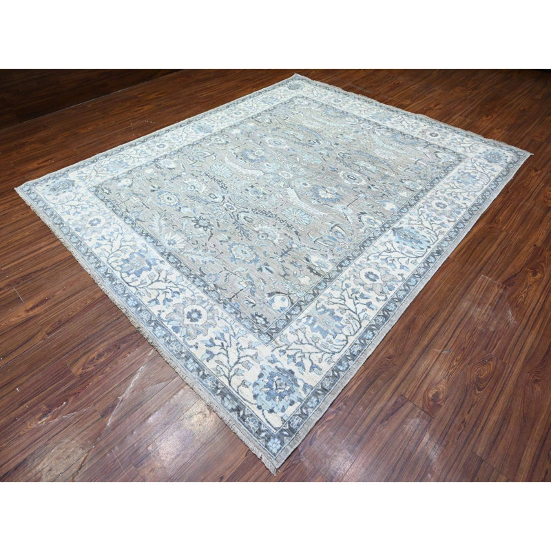 Tapis unique gris 8 pi 3 po x 10 pi Bhaskara