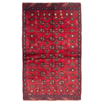 Rizbaft Red Rug 3'5" x 5'7"