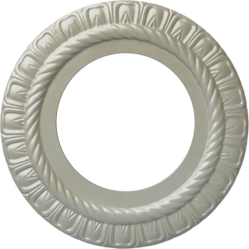 Médaillon de plafond Endurathane Claremont, DE 10 5/8 po x P 5 3/4 po x P 1/2 po (convient aux auvents jusqu'à 7 po), fini cuivre peint à la main