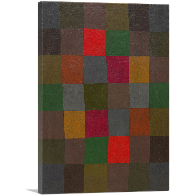 «New Harmony 1936» par Paul Klee - reproduction d'art sur toile tendue, H 18 po x l 12 po x P 0,75 po
