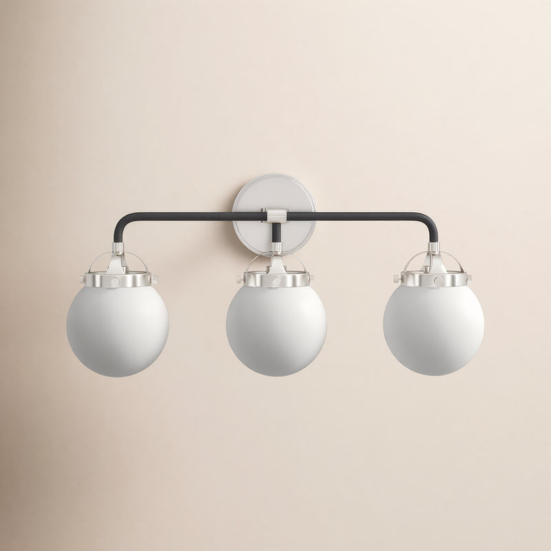 Newport 3 - Light Dimmable Vanity Light, Brushed Nickel, No 