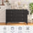 Annaley 6 Drawer Storage Drawer, Black