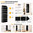 2 Pack Over The Door Organizer, 5-Layer Hanging Storage with 5 Pockets and 10 Mesh Side Pockets for Bedroom, Bathroom, Pantry and Nursery-119402915