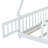 Twin Teepee Tent Bed With Guardrails & Solid Wood Frame-774655988
