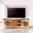 57.8'‘ Brown TV Stand For 55-70’' TV With 2 Glass Doors