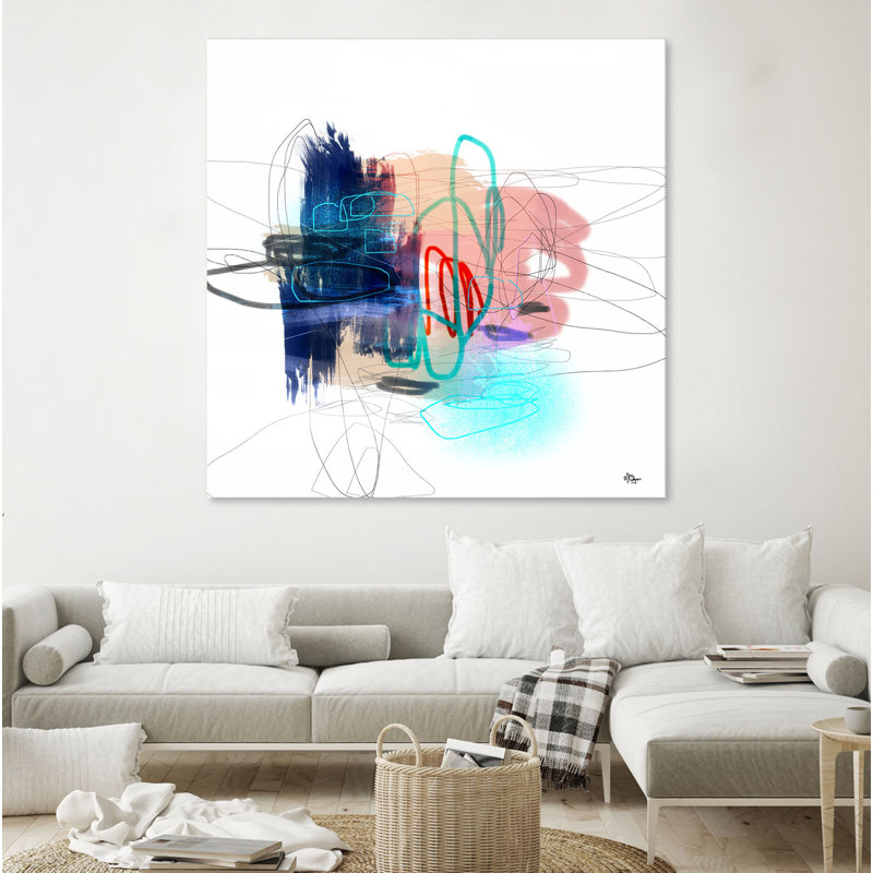 "Aimer la vie III" par Lisa Ridgers - reproduction d'art sur toile tendue, H 54 po x l 54 po x P 1,5 po